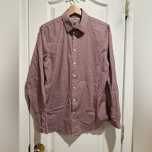 Express Button Up Shirt Mens SZ M 15-15 1/2 Long Sleeve Multi-Plaid slim fit